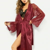 FVWitlyh ženske pidžame plus veličina rube kimono svilene pidžame satenske pidžame žene za spavanje