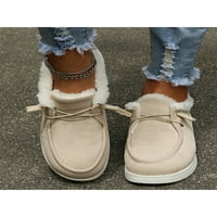 Colisha ženske suede Fau fur mokasinske papuče unutarnje vanjske cipele za loafer