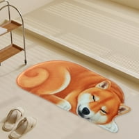 Yyeselk 3D Slatki tepih za pse za kućne ljubimce, dobrodošli na kat Doormat 34.25x15.74in Neki klizanje,