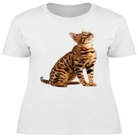 Bengal Cat izgleda sa kamatom za majicu žena -image by shutterstock, ženska XX-velika