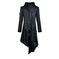 Muški gotički kaput Steampunk Srednjovjekovna jednoobratna jakna