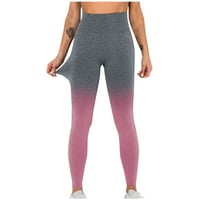 Žene Yoga gamaše Y2K Tie-Dye Gradient Ispis Visoko struk Sport Fitness Pant Skinny Jogger Utakmica pantalona