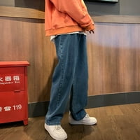 Musko casual moda plus veličine labavih elastičnih struka Jeans ulice široke noge pantalone yutnsbel