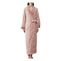 Dadaria Womens pidžama za odrasle domaće nošenje Flannel Nightcown Long Coral Velvet Cathrobe Pink Women