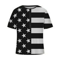 Qolati Muška američka košulja za zastave Dan nezavisnosti Klasična fit golf bluza 4. jula Kratki rukav