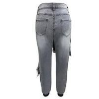 Leesechin široke traperice za žene dečko visokog struka i udobne rastezanje Y2K Jeans gamaše na klirensu