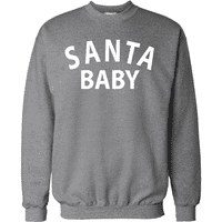 Divlji Bobby, Santa Baby Cute Holiday White Xmas ružni božićni džemper Crewneck Grafička dukserica