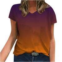 Patlollav Ljetni ženski čišćenje majica, plus veličine dame modni bluza s kratkim rukavima s kratkim