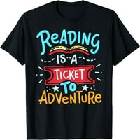 Žene vrhovi čitanje avanturističke biblioteke Studentski učitelj Rezervirajte majicu Poklon posada vrata