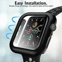 Kućišta satova kompatibilni sa Apple Watch Case iWatch serije SE za žene muškarci s kaljenim staklenim