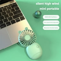 Prijenosni ručni ventilator, mini USB ventilator sa punjivim baterijom i brzinama, simpatični lični