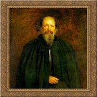 Portret Lord Alfreda Tennyson Gold Ornate Wood Framed Canvas Art Tissot, James Jacques Joseph