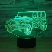 SH auto poklopac noćna svjetla za djecu rođendanski pokloni 3D iluzijska lampica optički stol dodir