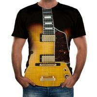 Polo majice za muške fasne gitare 3D tiskane majice cool ljetne kratke rukave tees vrhovi