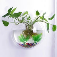 Prozirna kreativna zidna montirana akrilna riba posuda za viseći akvarij riblje rezervoar za kućni dekor