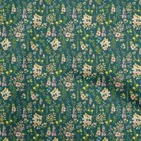 Onuone svilena tabby tamnozelene tkanine cvjetno diiy odjeću prekrivajući tkaninu tkaninu sa dvorištem