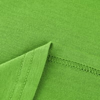 Ženske košulje Ženska modna ljetna gornja majica izvezena V-izrez majica kratkih rukava zelena s