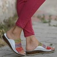 Floenr Womens Sandale Flip Flops za žene, ženske dame modne miješane boje klizanje na klinovima Sandale