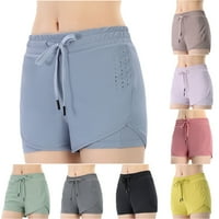 Summer Saved Clearsance Hot6SL kratke hlače za žene, žensko ljeto trčanje obložen atletikom sa džepovima