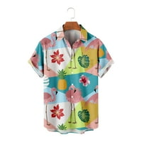 Ljetna košulja kratkih rukava, cvjetni havaii 3d tiskana majica, ljeto