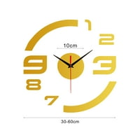 Lomubue Digital Clock Višestruki boju Elegantna jednostavna za instaliranje finog uređenja za samoljepljenje