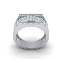 Prirodno 2ct okrugli rez dijamantski muški široki fantastični vjenčani prsten za vjenčani prsten čvrsta godišnjica čvrsta 14k zlatna GH I1