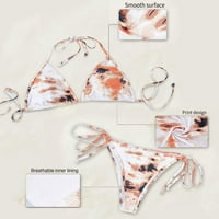 Ženski trokutni kravata bočni bikini setovi čvrsti blok u boji kravata boja Camo Halter String kupaći