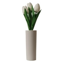 Tulipaps Light lampica LED lampica LED simulacijska tulipana noćna svjetlost sa vazom, ukrasi za stol