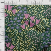 Onuone pamuk Poplin Twill zeleni listovi tkanine i cvjetni obrtni projekti Dekor tkanina tiskana od