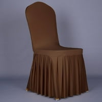 Fancy Stretchy Universal Lako ugrađene prekrivač stolice za ručavanje s klizačima sa suknjom