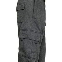 Muški duksevi za teret sa džepovima Ležerne prilike labave pantalone za proljeće ljeto