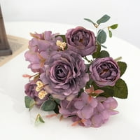 Umjetno cvijeće Umjetna cvijeta kasna pravi svadbeni buket za vjenčanje kućna dekoracija umjetno cvijeće