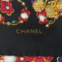Ovjerena korištena šanka motiva Chanel Muffler svilene žene