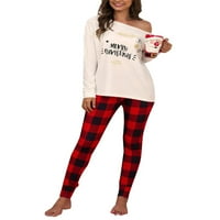 Cindysus Women noćne odjeće i hlače Loungwer Christmas Sleep odjeća Jesen Lounge setovi Ležerne prilike