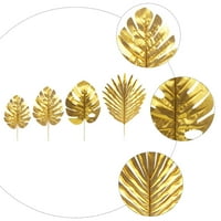 Umjetni ukras za postrojenje za postrojenje Simulirani zlatni listovi dekor