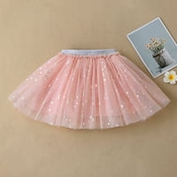 Ljetne haljine za tinejdžerske suknje So Purna boja modna mreža Tutu polu suknja Modni uzorak uzorak u obliku stila ružičasta princeza haljina