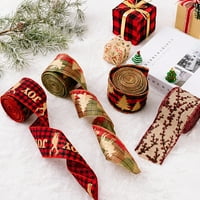 Božićna Britačica vrpca traka za ukrašavanje domaćih ukrasi božićna vrpca za omotavanje vrpca za vjenčane božićne poklone