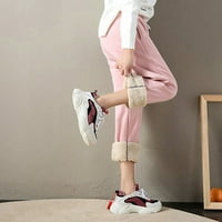 Zuwimk Womens Dukset, ženske elastične struke pamučne sastojne hlače ružičaste, xxl