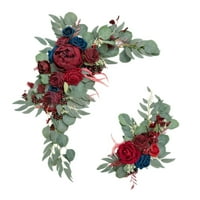Rustikalni umjetni cvijet swag ukrasni viseći za prijem vjenčani arbor opcija c