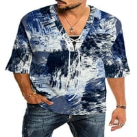 Bomotoo Muška majica Majica UP Tops V izrez T Majica Casual Bluza Beach Summer Košulje 9 m