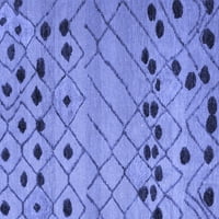 Ahgly Company Indoreni pravokutnik Sažetak Plava modernih prostirki, 6 '9 '