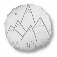 Planinarska travnata zvezda uzorak okrugli bacanje jastuka za ukrašavanje doma