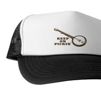 Cafepress - Banjo nastavite sa pickin '- Jedinstveni kapu za kamiondžija, klasični bejzbol šešir