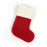 Amiliee božićne slova inicijalne pahuljice uzorak crtane čarape Mini slatka božićna čarapa