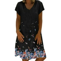 Podplag Žene Ležerne prilike sa labavim maslačenjem Haljina modna plaža Style Temperamentalni mini haljina l