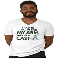 Smiješni ribolov lijevan pun Fisher Humor V izrez majica majica za muškarce Brisco brendovi l
