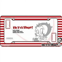 Glavni CG Betty Boop crvene pruge Okvir plastične registarske tablice