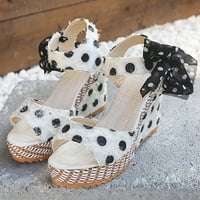 Klinovi čipke cipele Dame Modne platforme Sandale Peta obuće Ženske ženske sandale