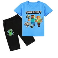 Bzdaisy Minecraft majica kratkih rukava Shars Set - Zabavni i šareni dizajn za ljubitelje minecraft