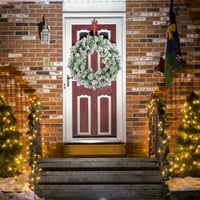 Prekrasni festivni vijenac božićni dograni vijenac Vestivan vijenac za prozore u obliku vrata na vrtu Xmas Drvo viseći ukras ukras